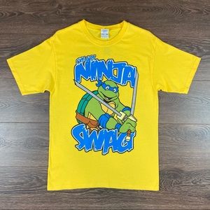 Yazbek Teenage Mutant Ninja Turtle Leonardo I’ve Got Ninja Swag Men’s T-Shirt M